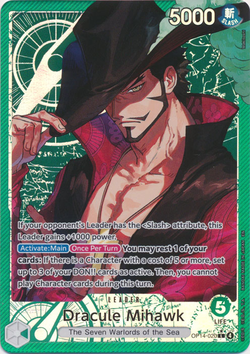 Dracule Mihawk - OP14-020 (Alternate Art)